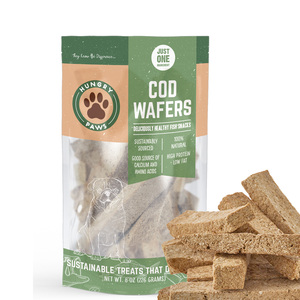 Hungry Paws Cod Wafers Premios Naturales Wafers de Bacalao para Perro, 226 g