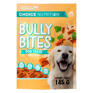 Choice Nutrition Bully Bites Premios de Viril de Res para Perro Adulto, 185 g