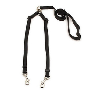 Petco Correa Doble Ajustable Negra para Perro Petco Correa Doble Ajustable Negra para Perro