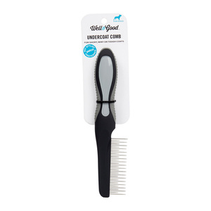Well & Good Peine Desenredante para Capa Interna de Pelo para Perro, Negro Well & Good Peine Desenredante para Capa Interna de Pelo para Perro, Negro