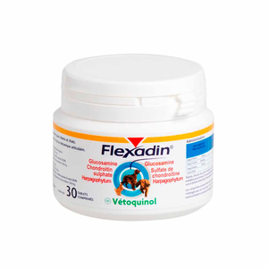 Vetoquinol Flexadin Suplemento Articular para Perro y Gato, 30 Tabletas