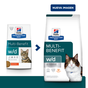 Hill's Prescription Diet w/d Alimento Seco Control de Peso/Diabetes para Gato Adulto, 3.9 kg
