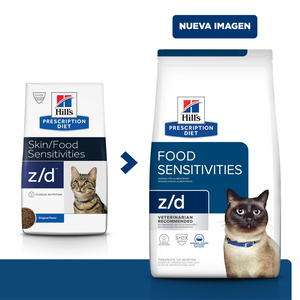 Hill's Prescription Diet z/d Alimento Seco para Alergias Alimentarias para Gato Adulto, 1.8 kg