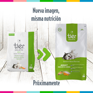 Tiër Holistic Alimento Natural para Perro Adulto Raza Mediana/Grande Receta Pollo, 15 kg