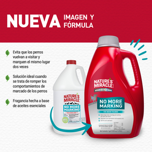 Nature's Miracle Limpiador y Repelente Enzimático para Marcaje con Orina de Perro, 3.7 L
