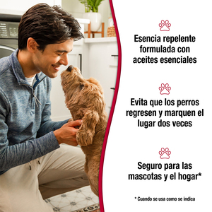 Nature's Miracle Limpiador y Repelente Enzimático para Marcaje con Orina de Perro, 3.7 L