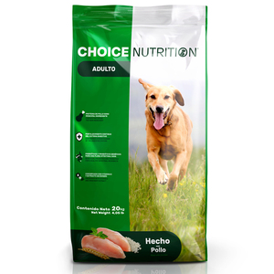 Choice Nutrition Alimento Avanzado Seco para Perro Adulto Razas Medianas/Grandes Receta Pollo, 20 kg
