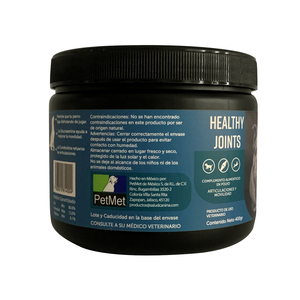 Petmet Naturals Healthy Joints Complemento Alimenticio Natural para Cuidado de Articulaciones para Perro, 400 g