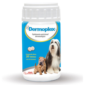 Holland Rx Dermoplex Suplemento Nutricional Dermatológico para Perro, 30 Tabletas Holland Rx Dermoplex Suplemento Nutricional Dermatológico para Perro, 30 Tabletas