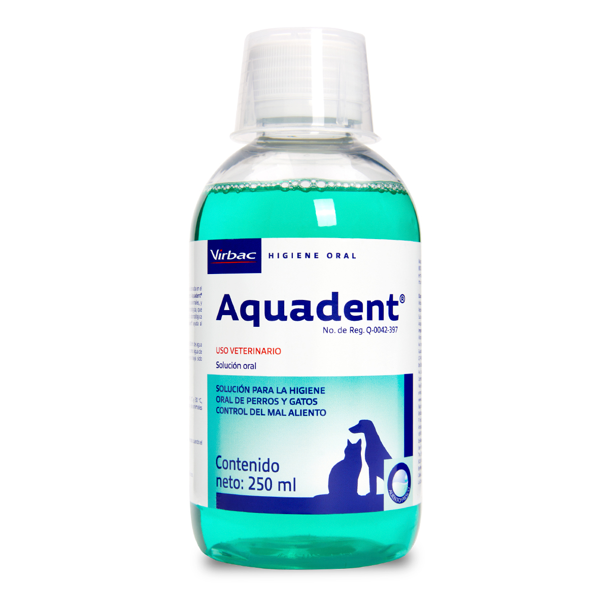 Aquadent Solución para la Higiene Oral de Perros y Gatos, 250 ml