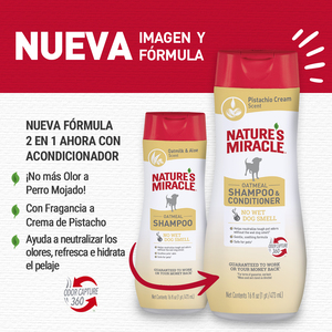 Nature's Miracle Shampoo Control de Olores para Perro, 473 ml