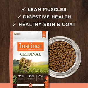 Instinct Original Alimento Natural Libre de Granos para Gato Todas las Edades Receta Salmón, 2 kg