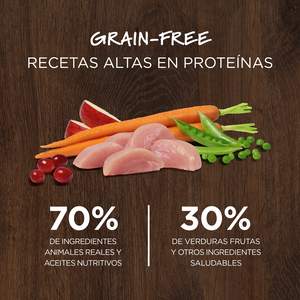Instinct Original Libre de Granos Alimento Natural para Perro Todas las Edades Receta Pollo, 10.2 kg