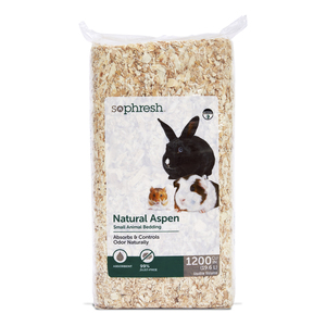 Sophresh Sustrato Natural Viruta de Madera de Álamo para Pequeñas Mascotas, 19.6 L