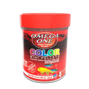 Omega One Color Alimento Mini Pellet para Peces, 50 g Omega One Color Alimento Mini Pellet para Peces, 50 g