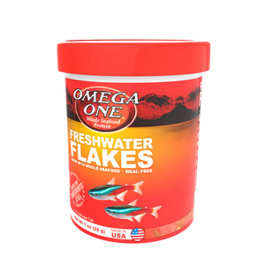 Omega One Freshwater Flakes Alimento para Peces de Agua Dulce, 28 g