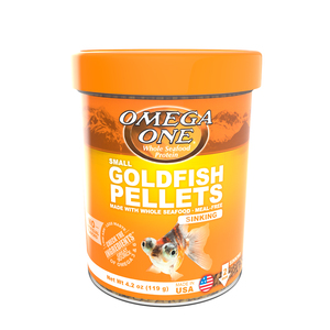 Omega One SM Goldfish Alimento en Pellet  para Peces Dorados, 119 g