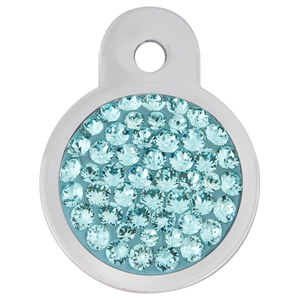 Hillman Group Placa de Identificación Circular Grabable Diseño Diamantes Turquesa para Perro/Gato, Chico Hillman Group Placa de Identificación Circular Grabable Diseño Diamantes Turquesa para Perro/Gato, Chico