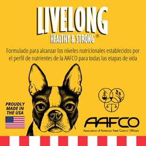 Livelong Healthy & Strong Alimento Natural Húmedo para Perro Todas las Edades Receta Pato/Camote, 354 g