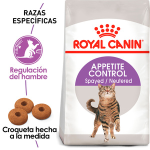 Royal Canin Control de Apetito Alimento Seco para Gato Adulto Esterilizado Receta Pollo, 6.3 kg