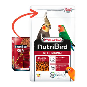 Versele-Laga NutriBird G14 Alimento para Loros Medianos, 1 kg Versele-Laga NutriBird G14 Alimento para Loros Medianos, 1 kg