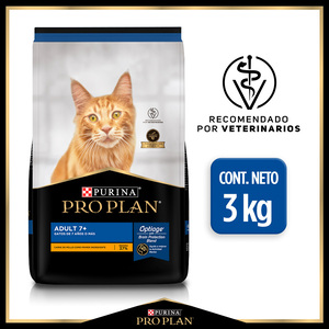 Pro Plan Optiage Alimento Seco para Gato Senior Receta Pollo y Arroz, 3 kg