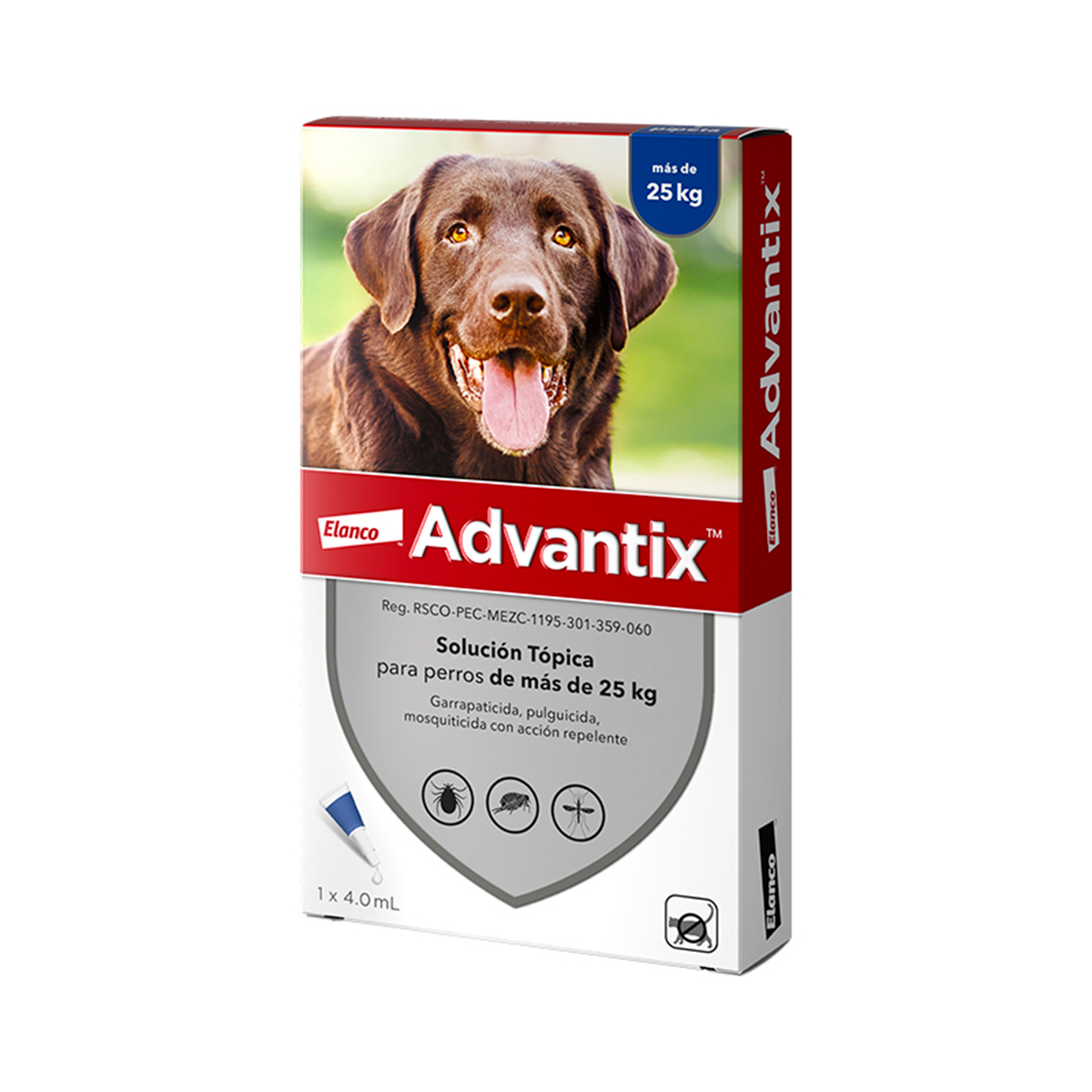 Advantix Pipeta Antiparasitaria Externa para Perro, 25 a 40 kg