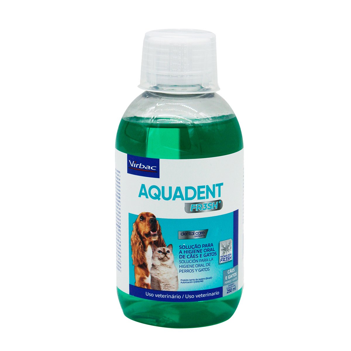 Aquadent Fr3sh Solución para la Higiene Oral de Perros y Gatos, 250 ml