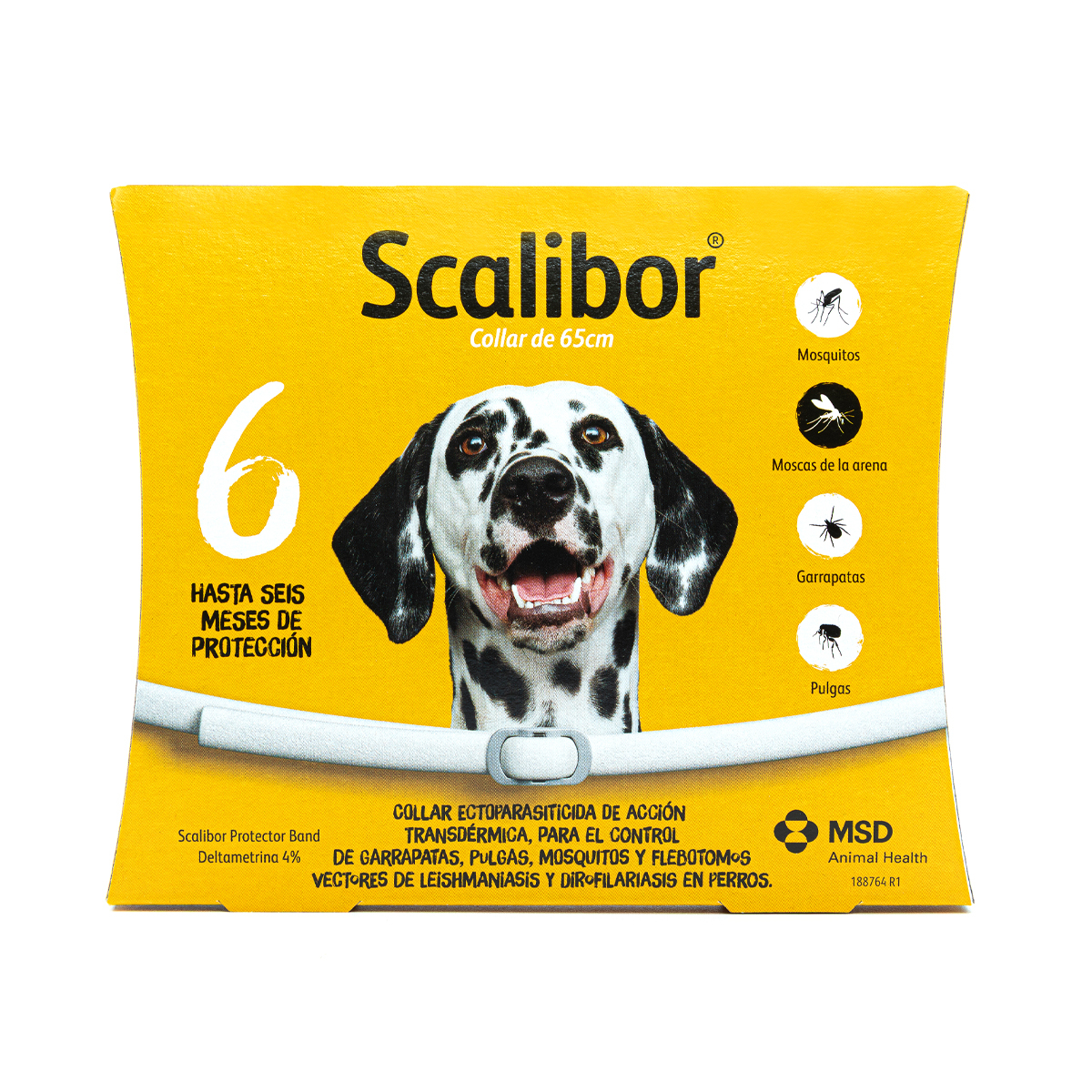 Scalibor Protector Band Collar Antiparasitario de Liberación Prolongada para Perro, 65 cm