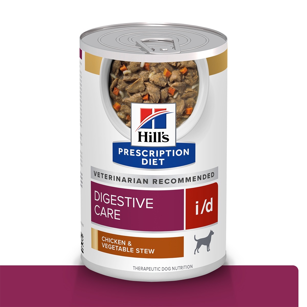 Hill's Prescription Diet i/d Alimento Húmedo Cuidado Digestivo para Perro Adulto Receta Pollo en Estofado, 354 g