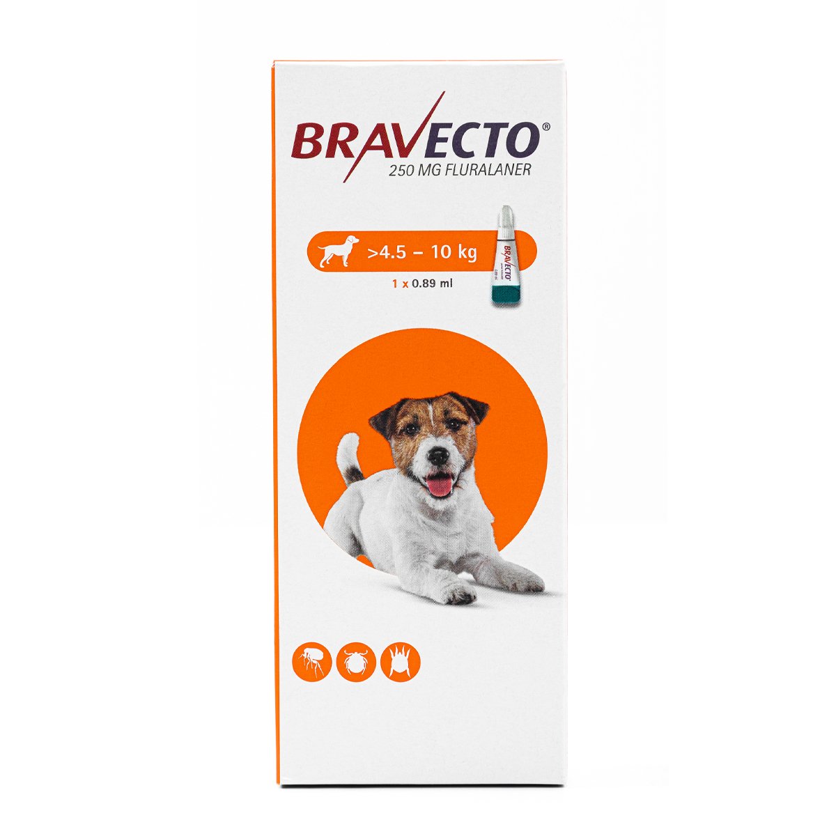 Bravecto Spot-On Pipeta Antiparasitaria para Perro Chico, 4 a 10 kg