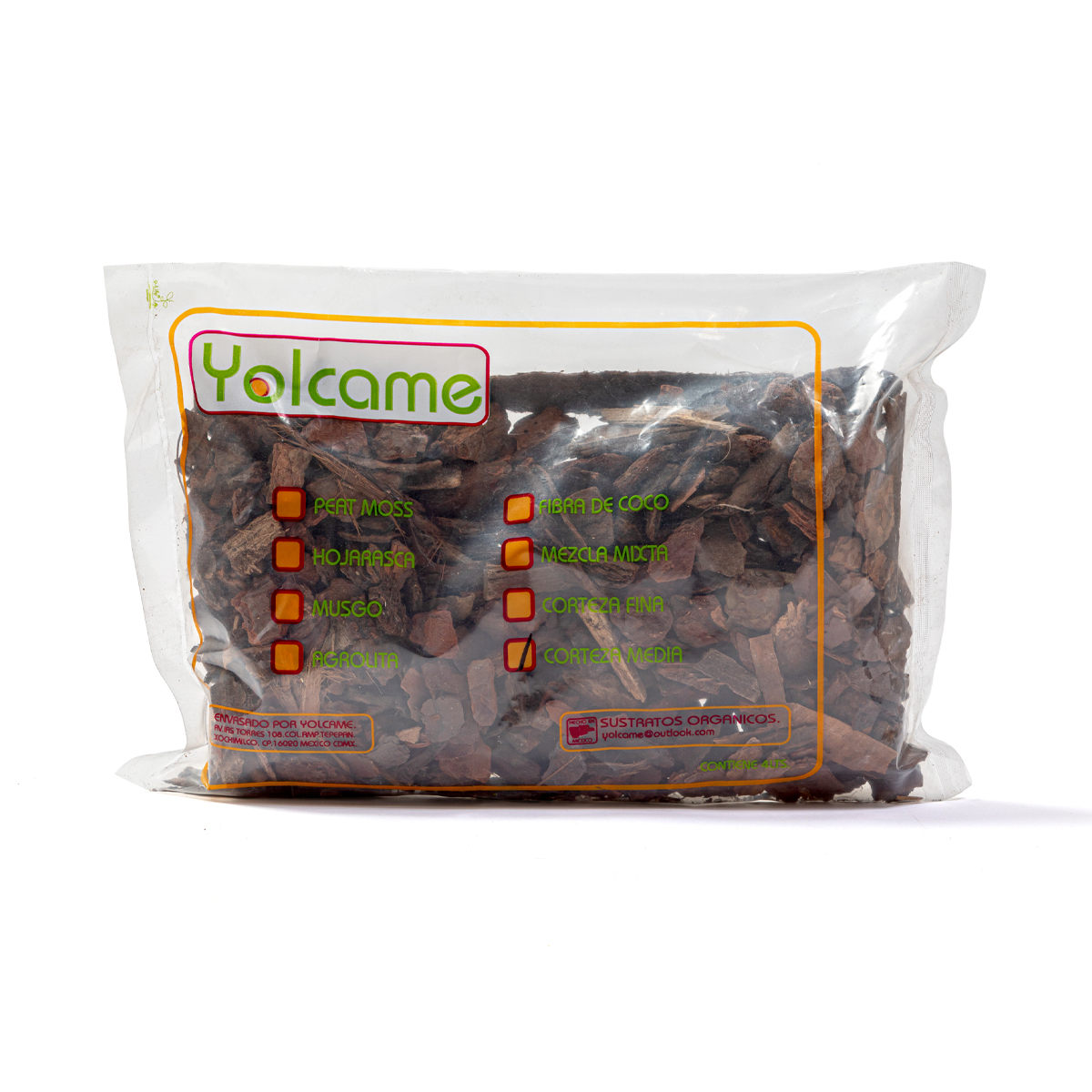 Yolcame Sustrato de Corteza Media para Reptiles, 4 L