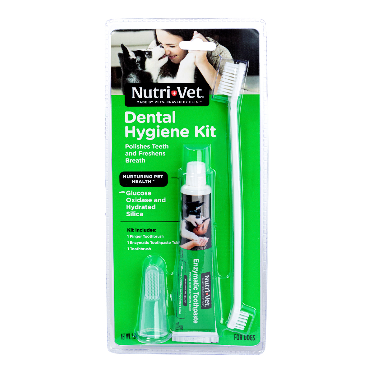 Nutri Vet Kit de Higiene Dental para Perro, Unitalla