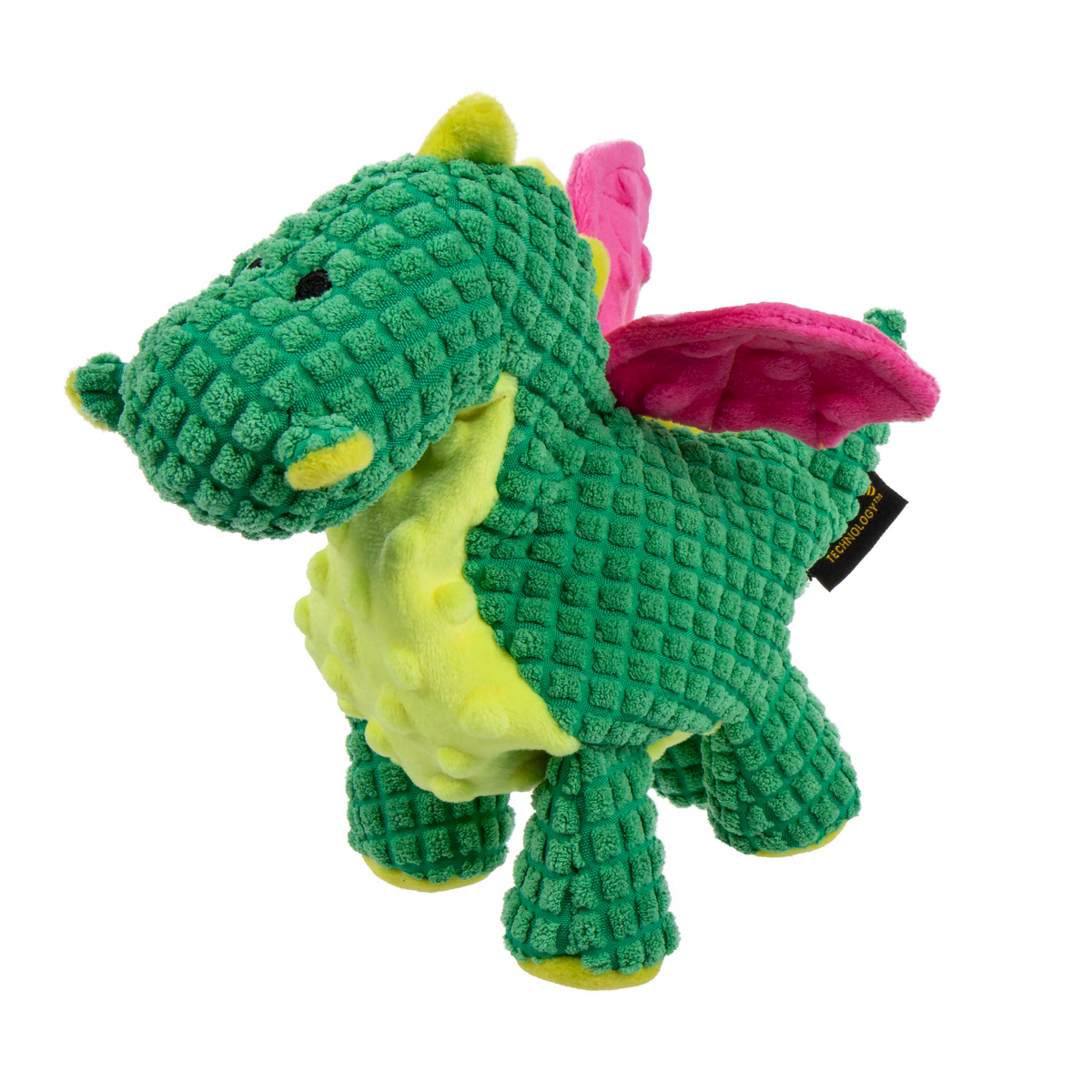 Trusty Pup Gentle Giant Dragón de Peluche Resistente para Perro, Chico