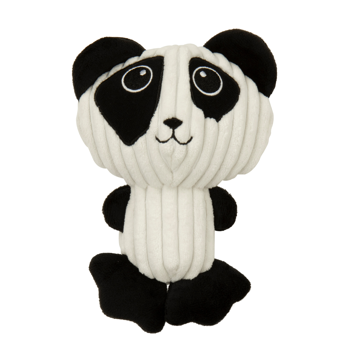 Trusty Pup Strong 'N Silent Panda de Peluche con Squeaker Ultrasónico para Perro, Mediano