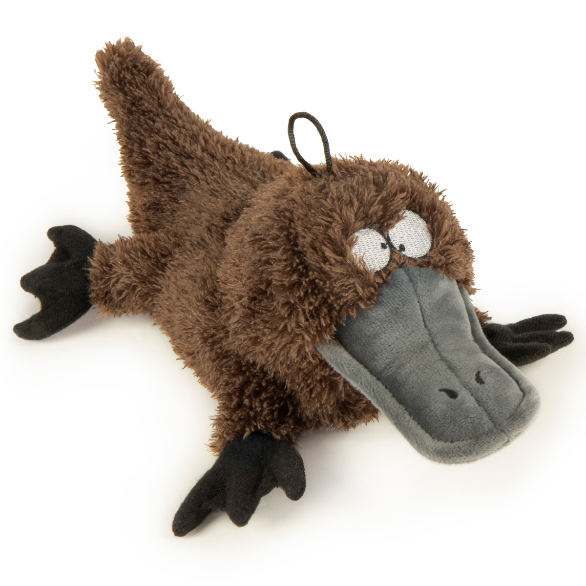 Trusty Pup Strong 'N Silent Ornitorrinco de Peluche con Squeaker Ultrasónico para Perro, Grande