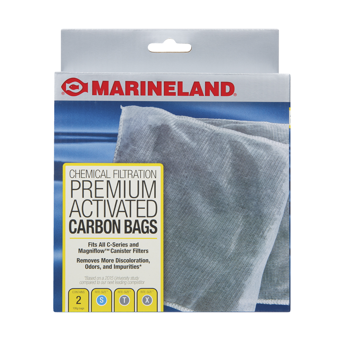 Marineland Repuesto de Filtro Bolsa de Carbón Activado para Peces, 2 Piezas