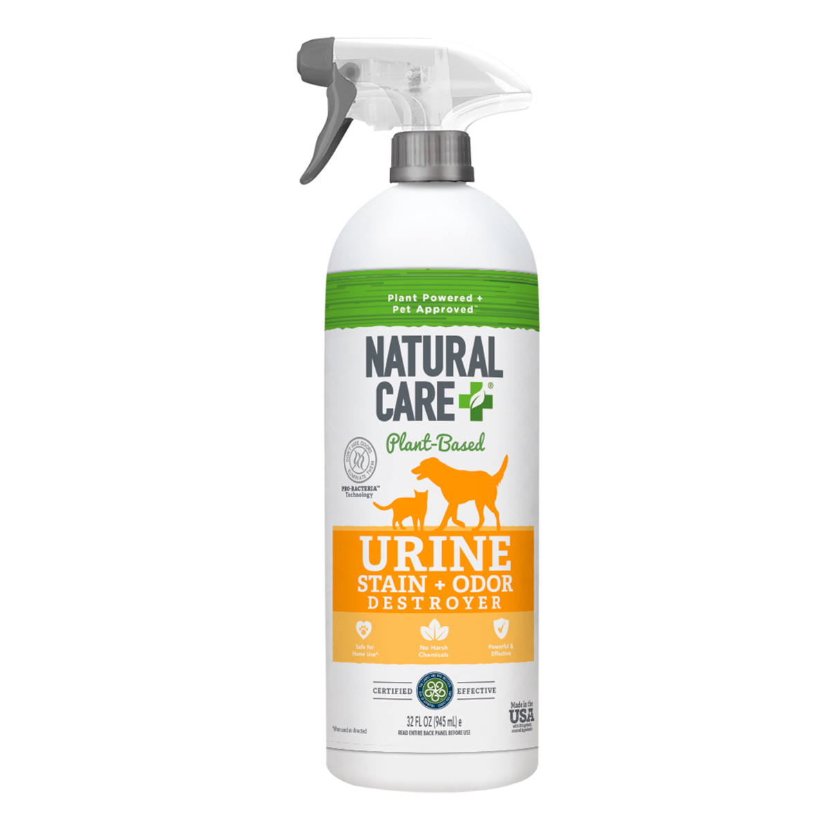 Natural Care Eliminador Enzimático de Manchas y Olores de Orina para Perro y Gato, 945 ml