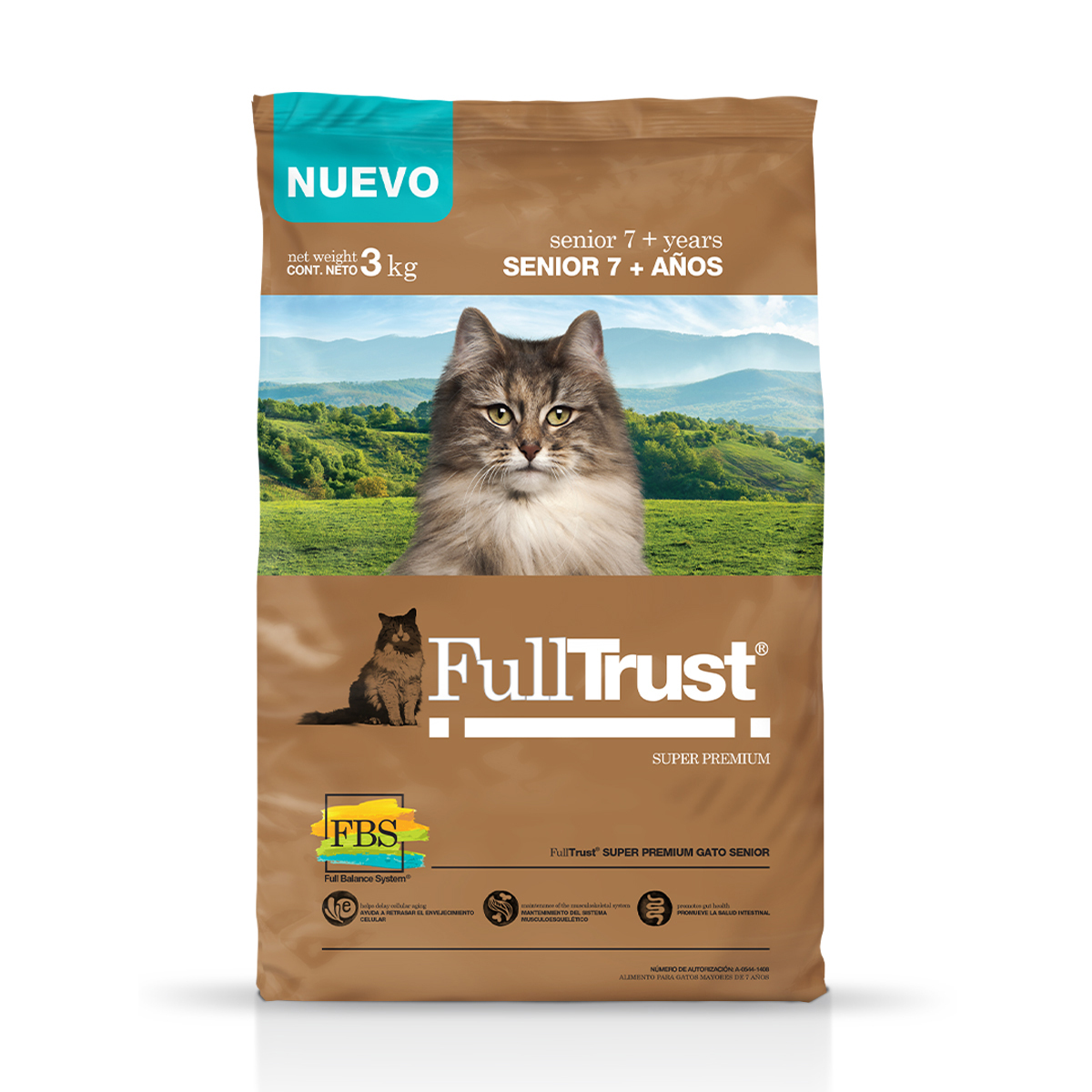 FullTrust Alimento Seco para Gato Senior, 3 kg