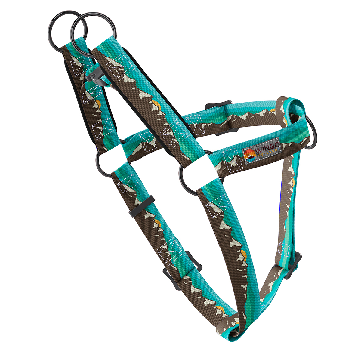 Wingo Outdoors Suzie Arnés Híbrido de Ajuste Americano Diseño Grand para Perro, Mediano