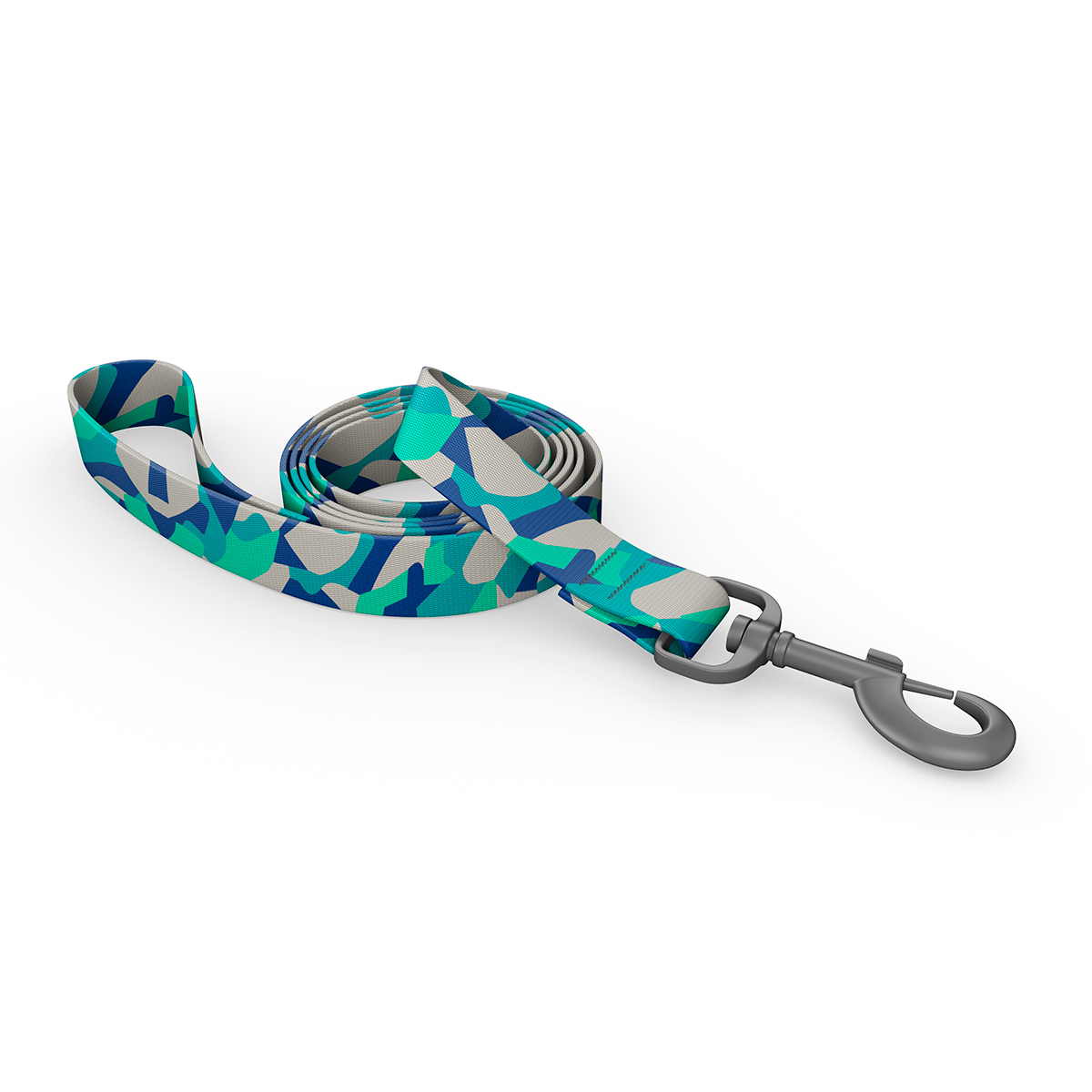 Wingo Outdoors Bowie Correa Diseño Camuflaje Azul para Perro Raza Mediana/Grande, 1.8 m
