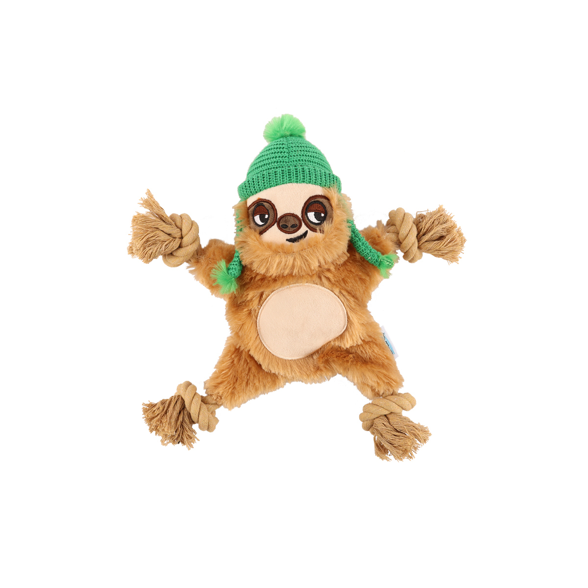 Coolpet Making Tails Wag Perezoso de Peluche con Cuerda para Perro, Mediano