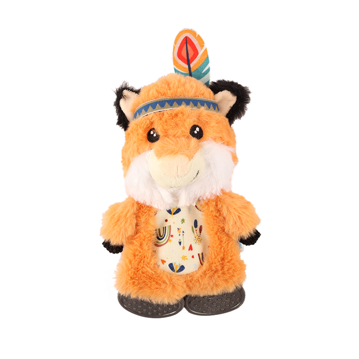 Coolpet Love at First Bark Zorro Apache de Peluche Flattie para Cachorro, Chico