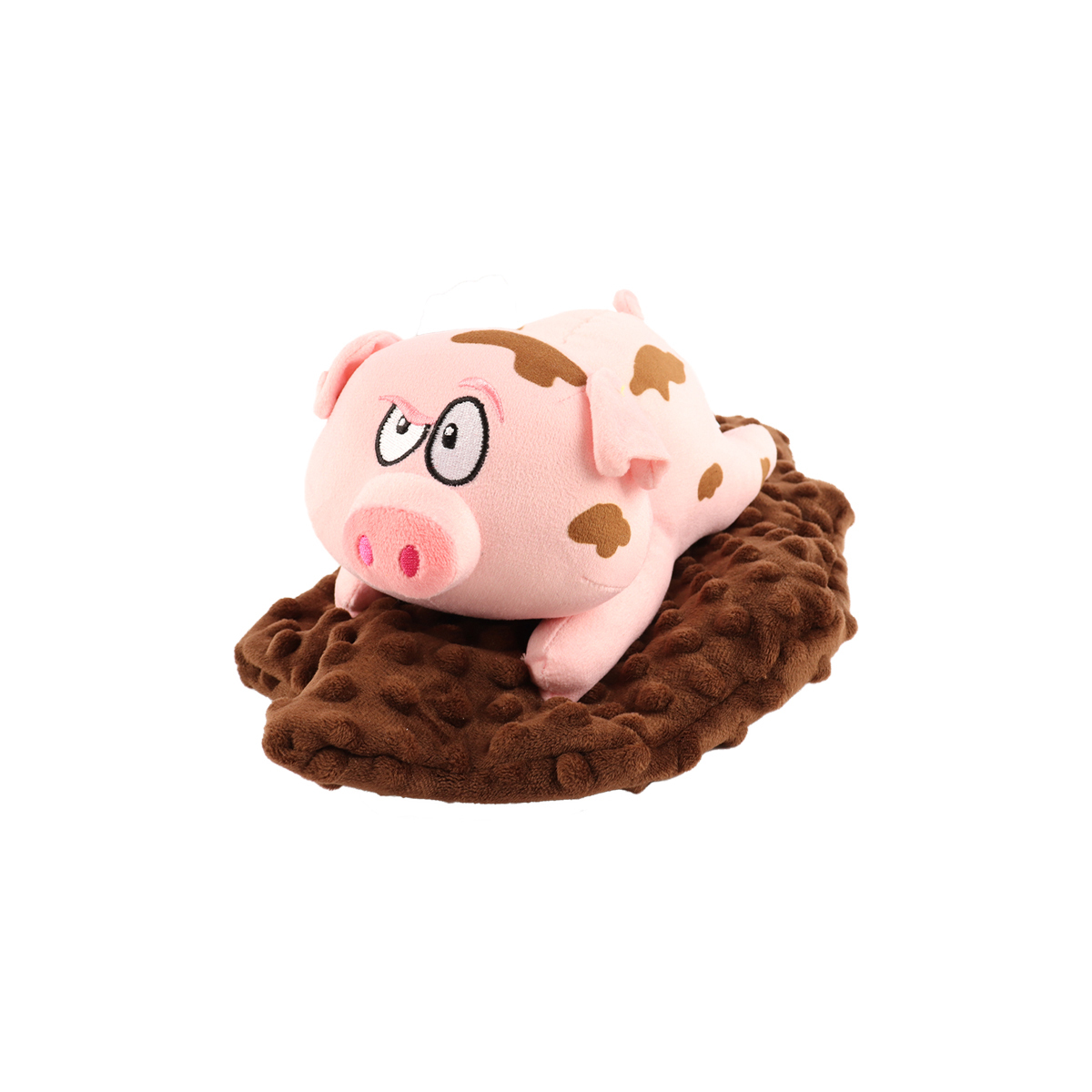 Coolpet Making Tails Wag Cerdito de Peluche sobre Tapete Crepitante para Perro, Mediano