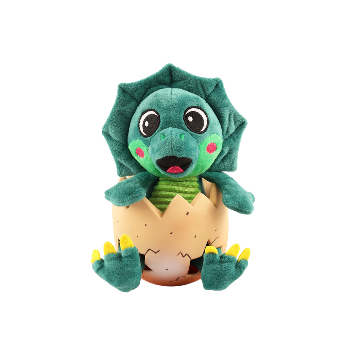 Coolpet Making Tails Wag Dinosaurio de Peluche en Huevo de Látex para Perro, Mediano