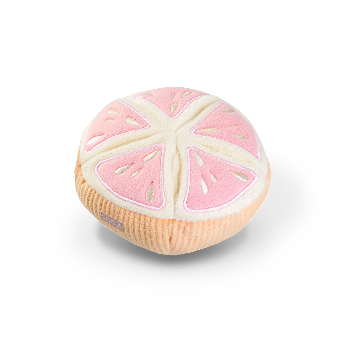 Lambwolf Grapefruit Peluche Rompecabezas Diseño Rodaja de Toronja para Perro, Mediano