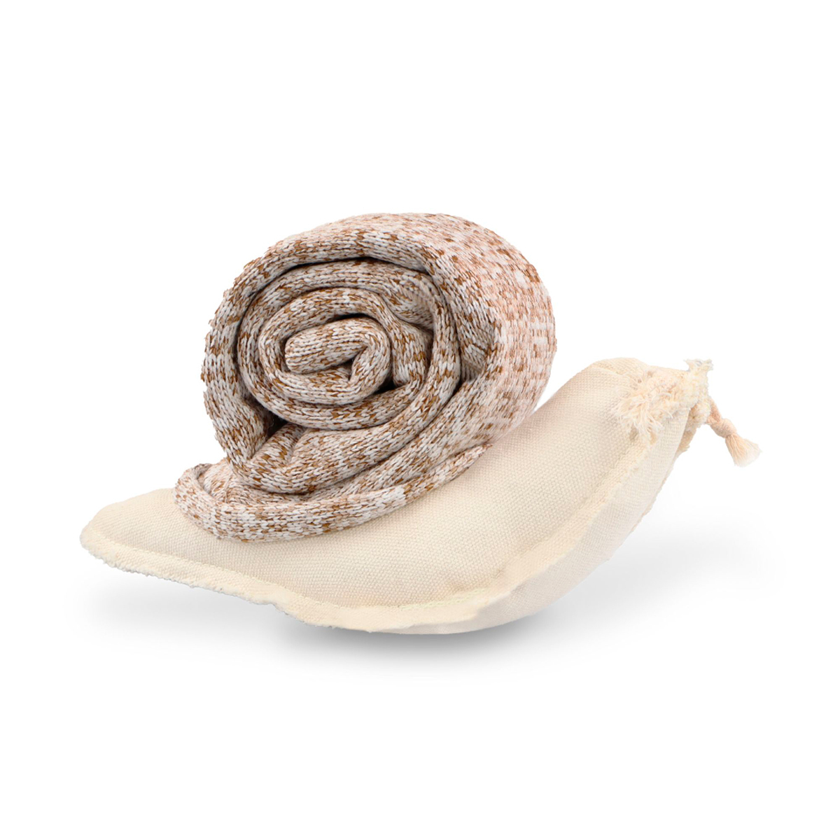 Lambwolf Snail Peluche Rompecabezas Diseño Caracol para Perro, Mediano
