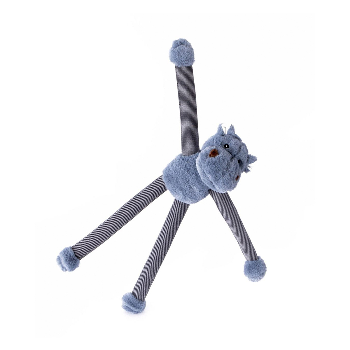 Agave Gear My Bff Bungee Hipopótamo de Peluche con Elásticos para Perro, Mediano