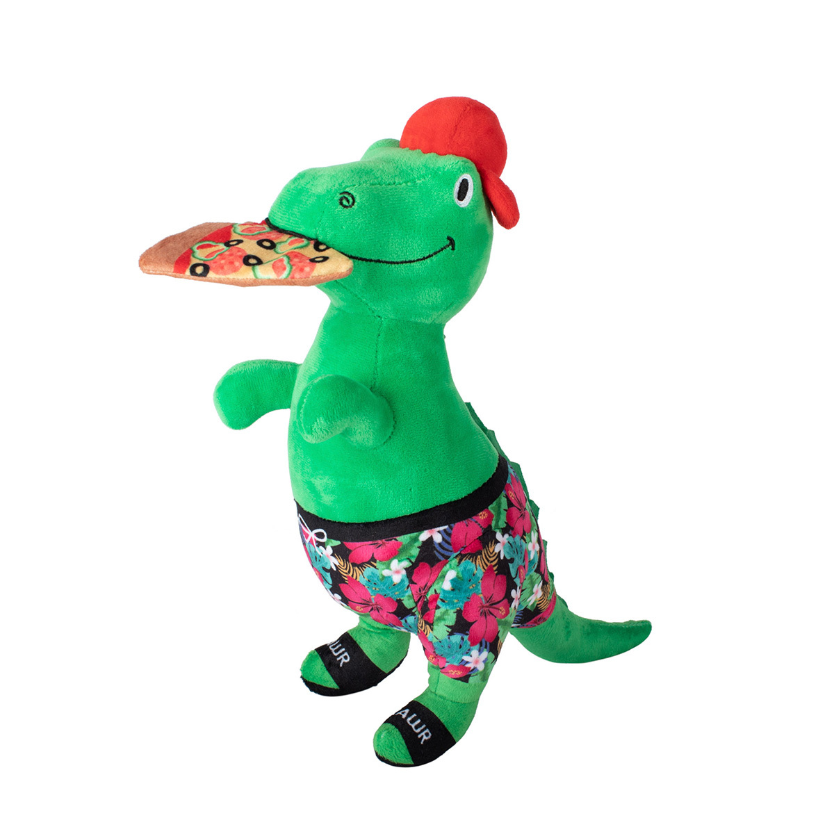 Fringe Studio Pizzasaurus Rex Dinosaurio de Peluche Diseño Pizza en la Playa para Perro, Unitalla