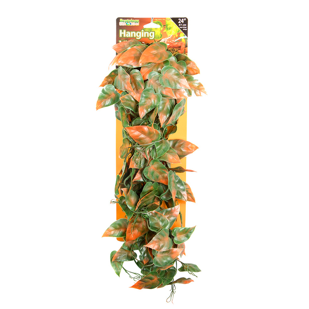 Penn Plax Decoración Plantas Verdes/Naranja para Reptil, 60 cm